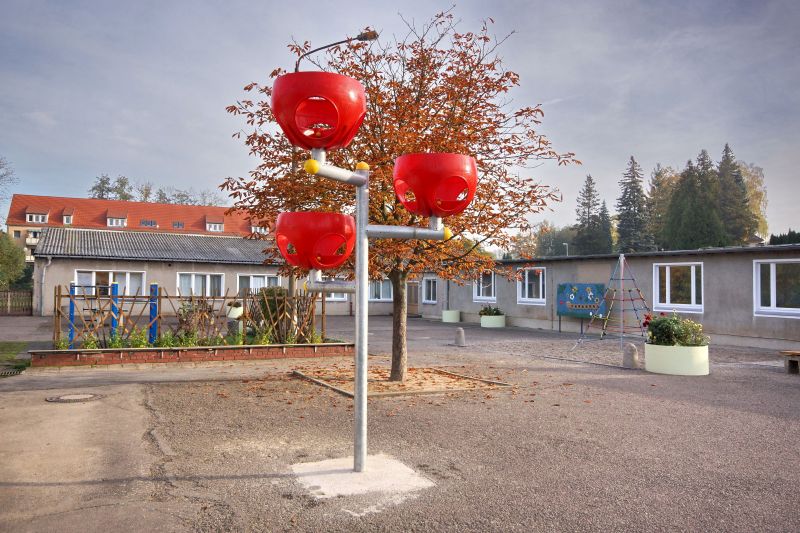 Schulhof der Grundschule/Hort in Mochau, An der Schule 1 (Foto: Henry Kunze)