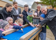 Kita „Sonnenschein“: „Wasser marsch!“ am neuen Spielgerät