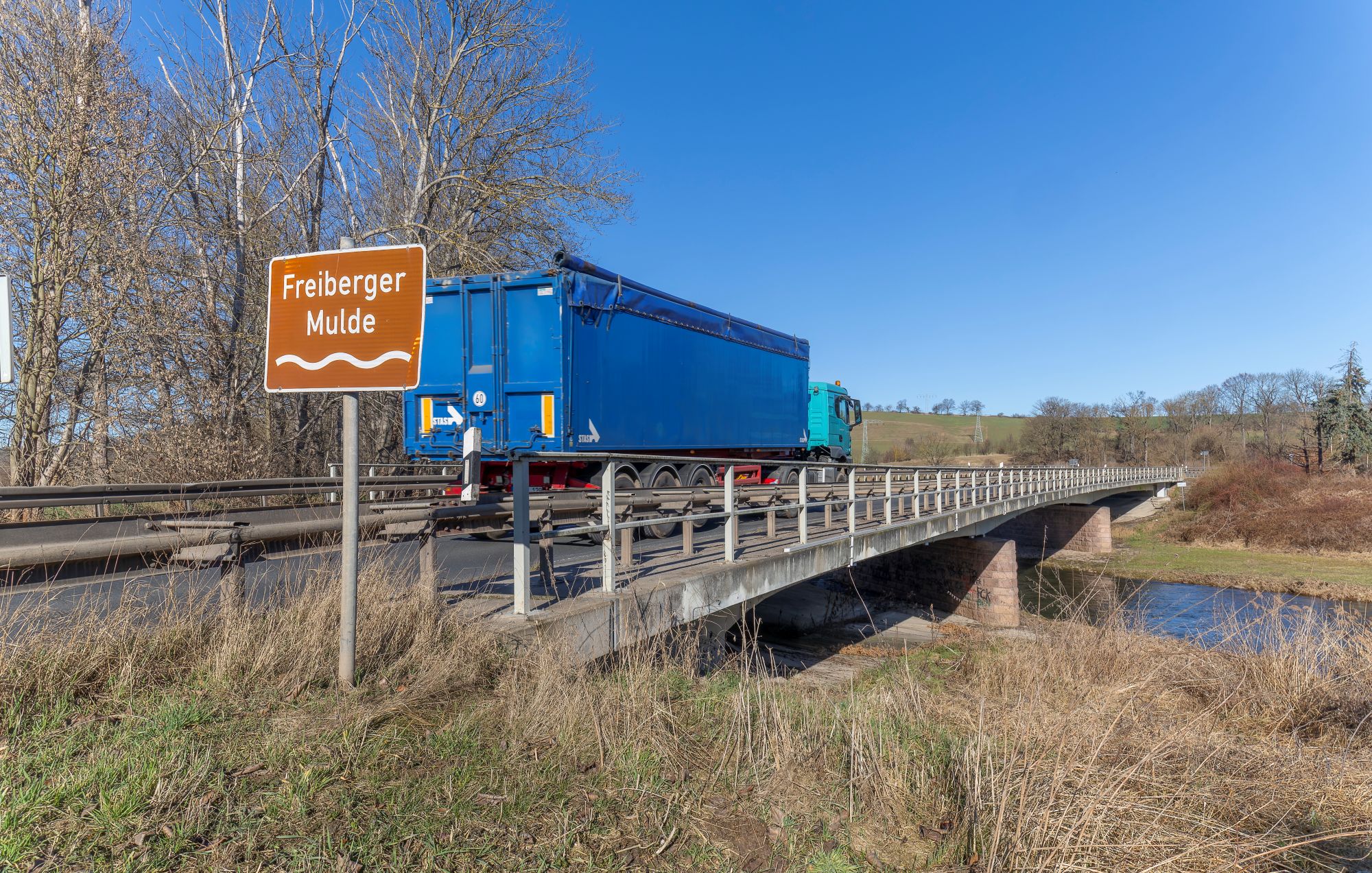 Sperrung der B169 in Döbeln