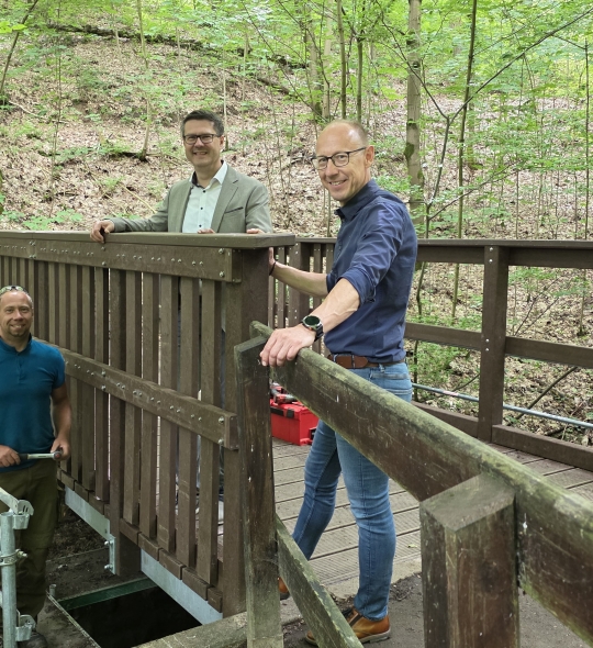 Neue Brücke in der Kühlen Schlucht