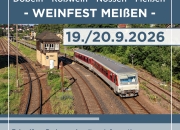 Mit dem Zug von Döbeln nach Meißen zum Weinfest