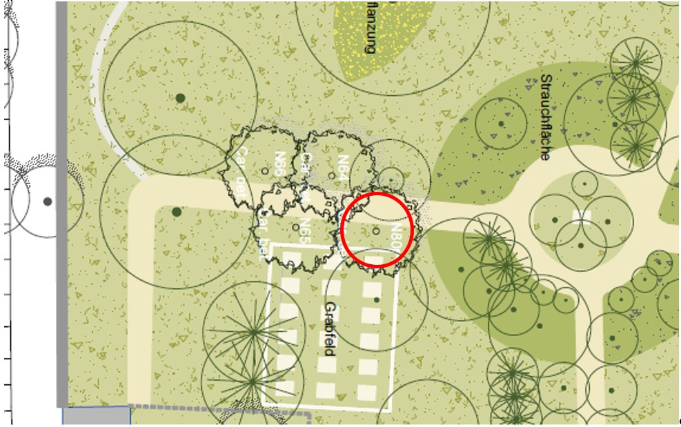 Oberfriedhof - Plan Oberfriedhof - Blattwerk