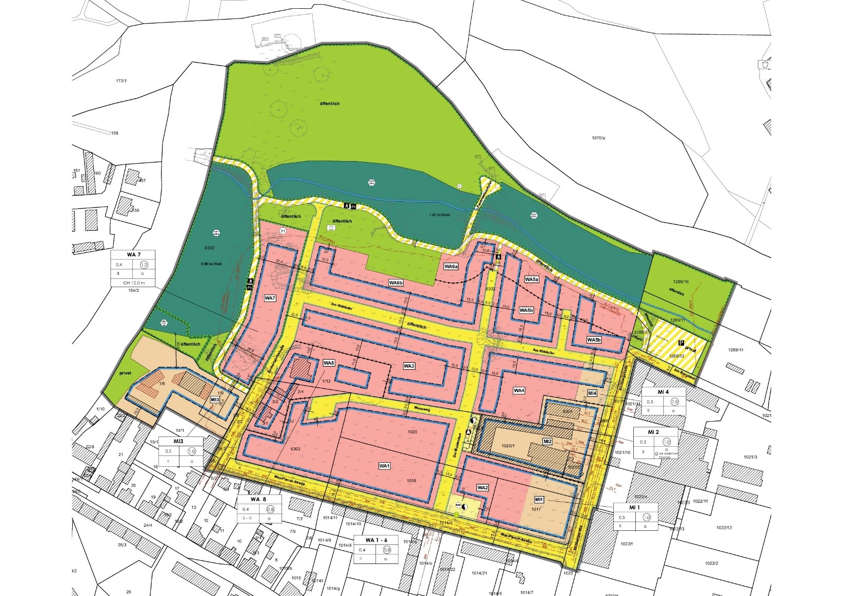 Auszug B Plan Walduferviertel