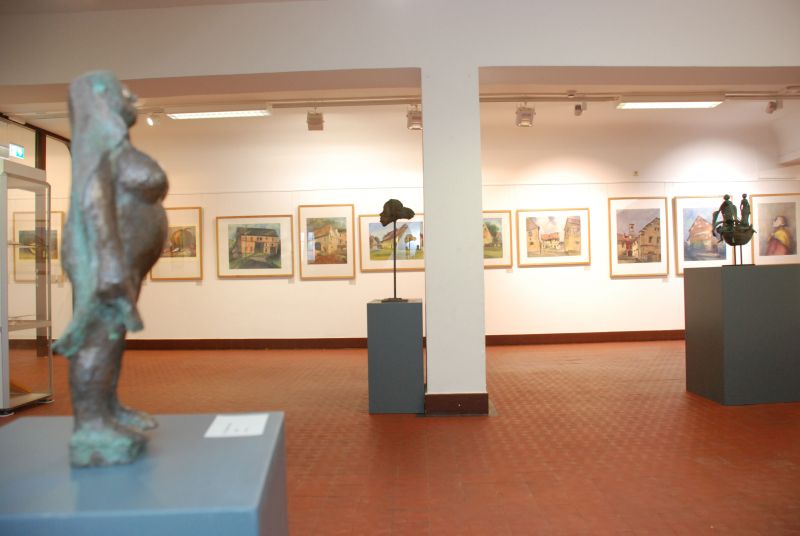 Malerei Grafik und Skulptur zeitgenössischer sächsischer Künstler in der Kleinen Galerie Foto H. Heidl klein