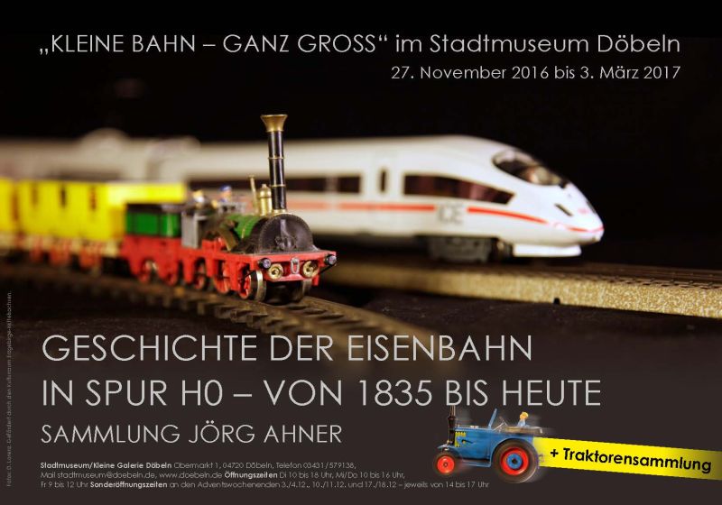 Kleine Bahn ganz groß Plakat