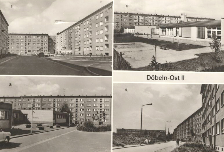Neubaugebiet Döbeln-Ost II (Postkarte aus dem Jahr 1970 - Foto: Archiv Stadt Döbeln)