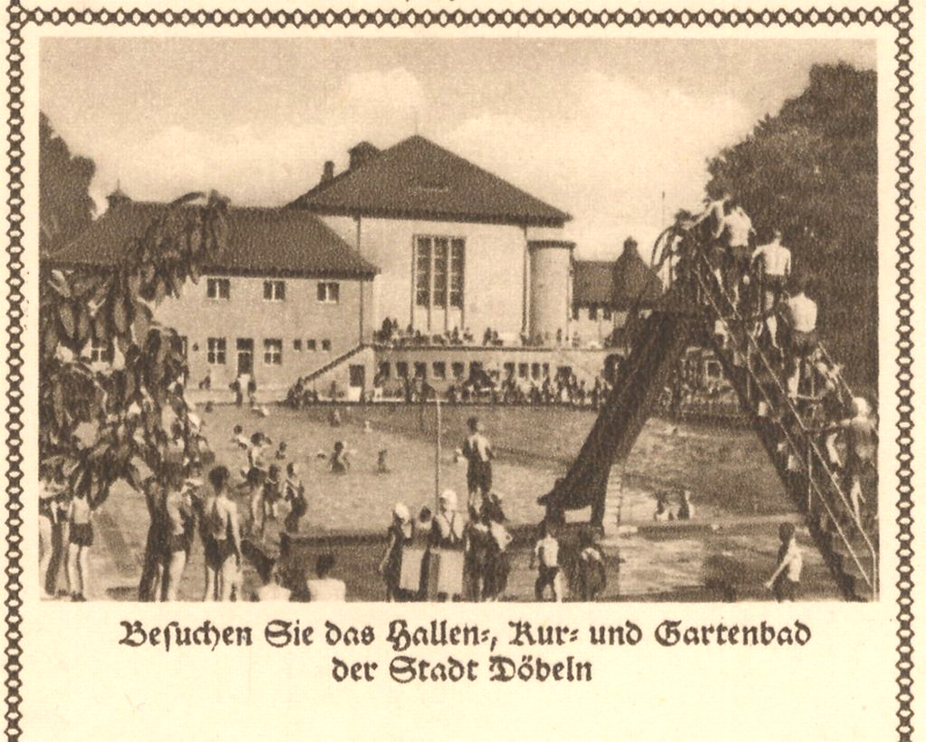 Historische Aufnahme des mittlerweile modernisierten Döbelner Freibades. (Foto: Archiv Stadt Döbeln)