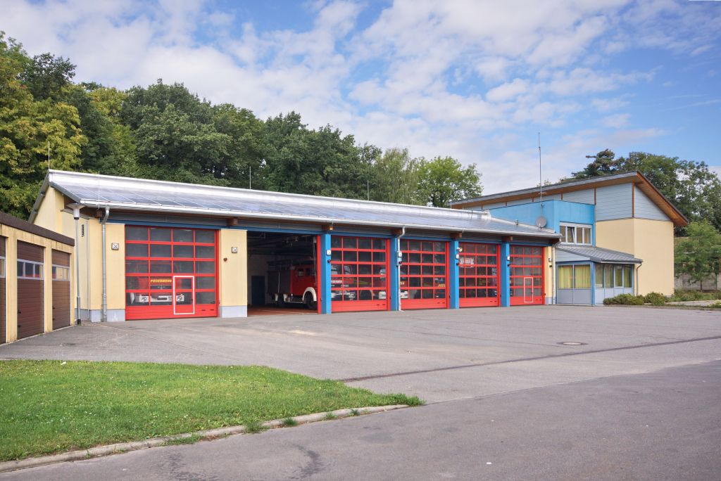 Auf dem ehemaligen Kasernengelände entstand das neue Gerätehaus der Döbelner Feuerwehr. (Foto: H. Kunze)