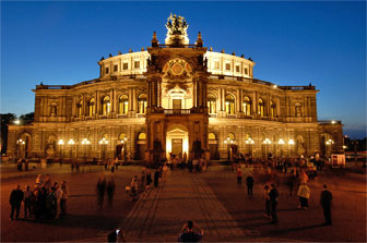 Die Semperoper in Dresden