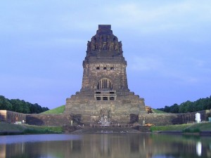 Blick auf das Völkerschlachtdenkmal in Leipzig