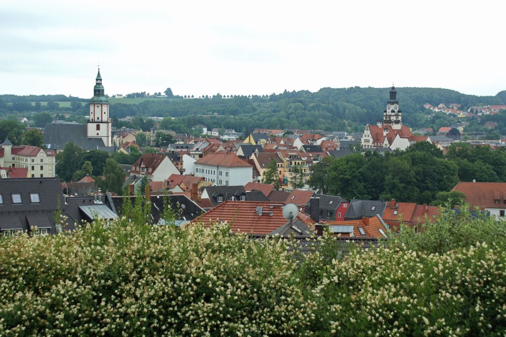 Blick auf das Zentrum von Döbeln