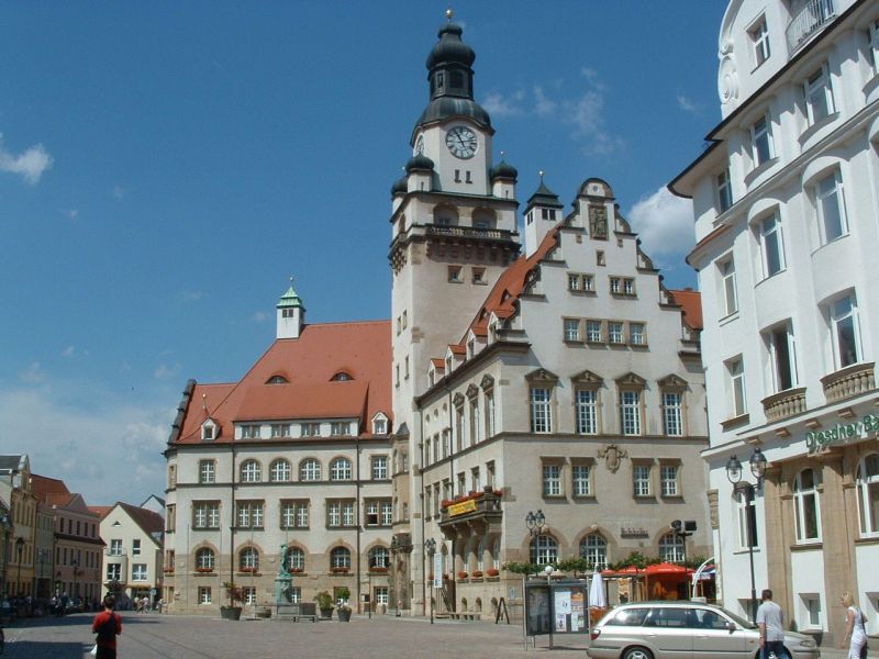 Döbelner Rathaus auf dem Obermarkt