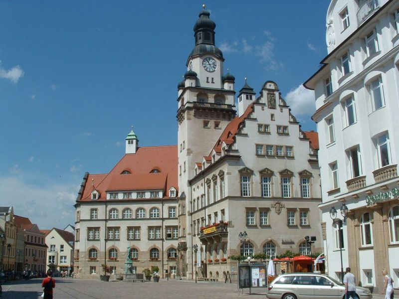 Döbelner Rathaus auf dem Obermarkt 