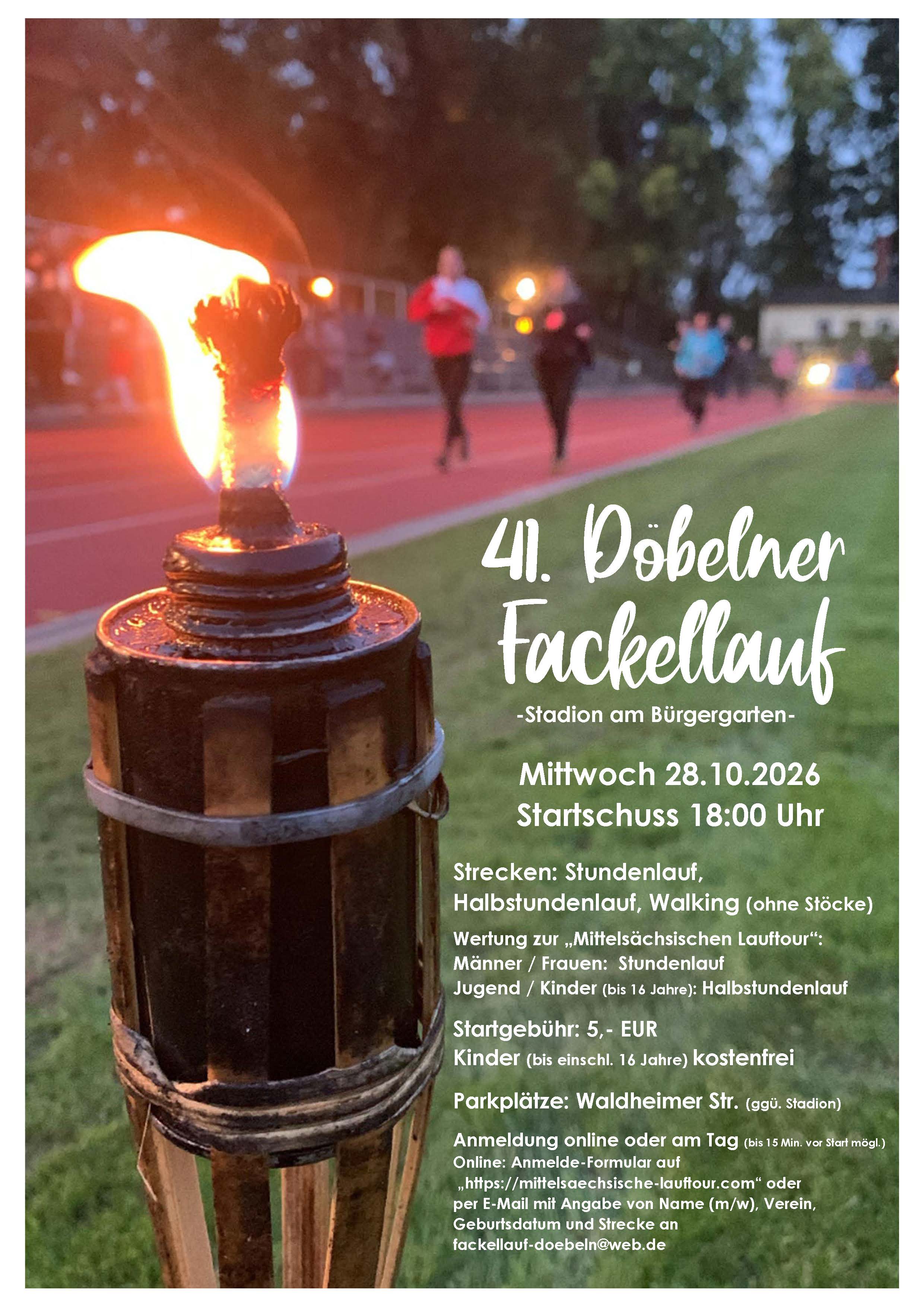 Fackellauf Plakat