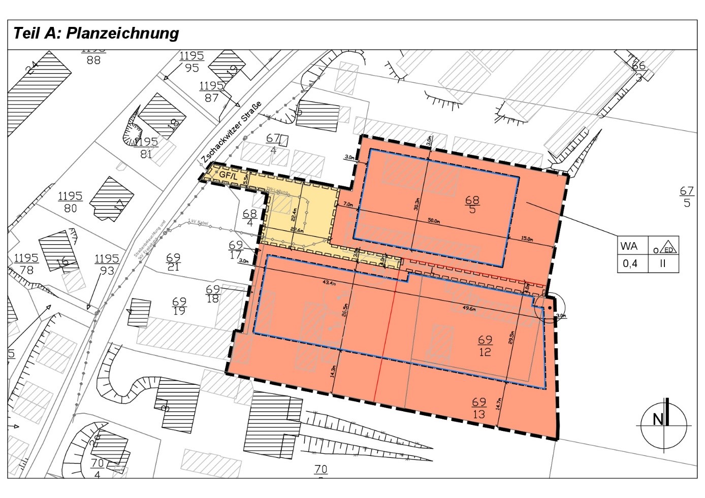 Lageplan Sörmitz Zschackwitzer Straße